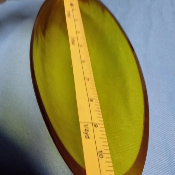 HTF Vintage MCM Blenko Hand Blown Glass 964L Cornucopia Horn in Amber  euc 6575 - Picture 2 of 6